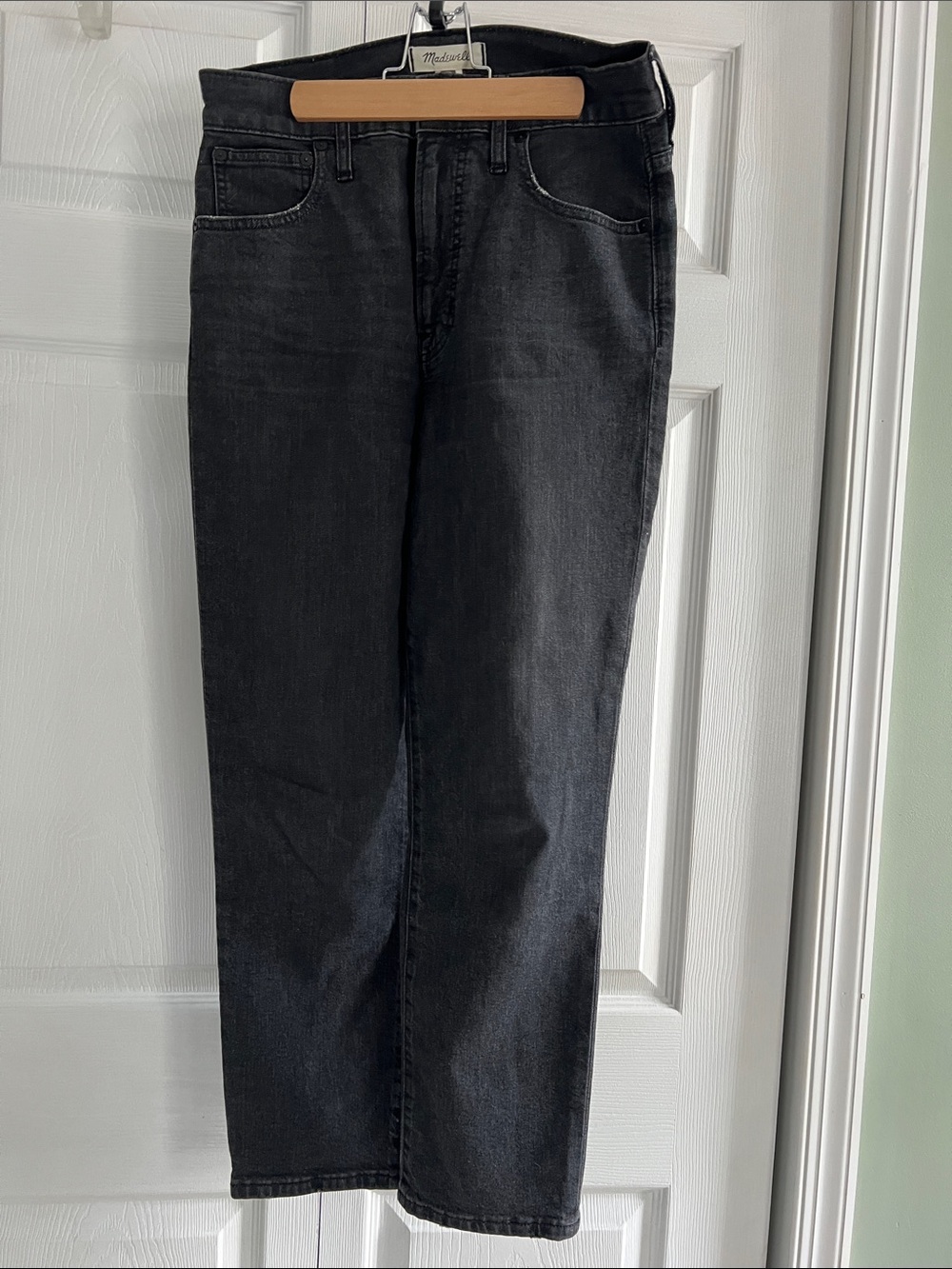 Madewell The Perfect Vintage Crop Black Denim Jeans